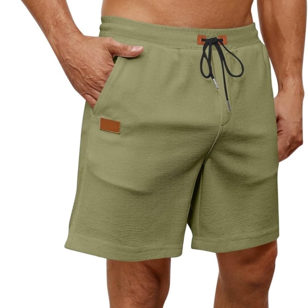 Amazon Olive Men's Athletic Shorts - Picture 8 of 8